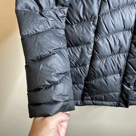 The North Face Long 600 Down Insulated Jacket Womens Black Small Parka Outdoor - Picture 4 of 16